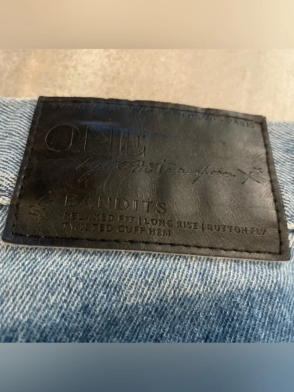 One Teaspoon SZ 24 Bandits Relaxed Fit Long Rise Shadow Pocket Jean Denim Shorts